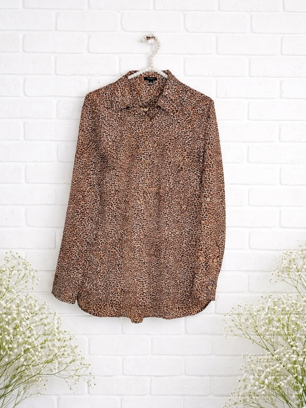Ann Taylor Animal Print Long Sleeve Tunic …